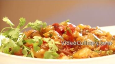 VIDEO: Eggplant Salad Recipe with Tomatoes & Peppers – “Ikra”