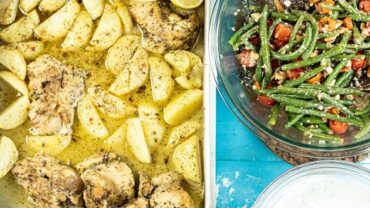 VIDEO: A Greek Meal Ready in 60 Mins! Lemony Chicken & Potatoes & More!!!