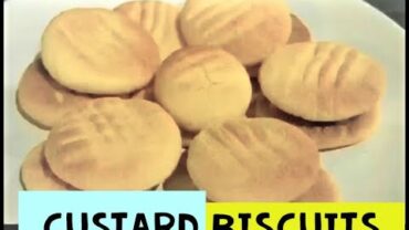 VIDEO: Custard Biscuits Recipe | Eggless Custard Biscuits Recipe | Custard Cookies
