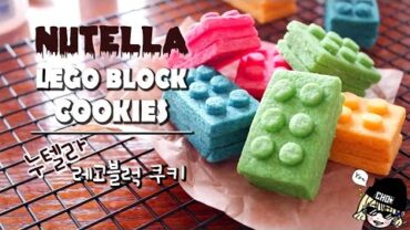 VIDEO: Nutella Lego block cookies 누텔라 레고 블록 쿠키 / Devil’s cookies / 악마의 잼 / 악마의 쿠키 / 쿠키 / 레고쿠키 / 장난감 쿠키