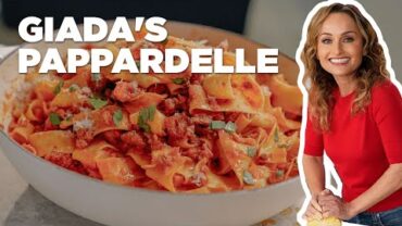 VIDEO: Giada’s Pappardelle Pasta with Sausage Ragu | Giada Entertains | Food Network