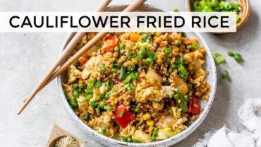 VIDEO: CAULIFLOWER FRIED RICE |quick, easy, low-carb dinner recipe
