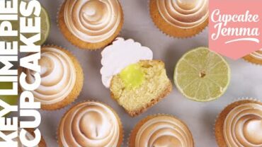 VIDEO: Key Lime Pie Cupcakes with Toasted Meringue Icing & Lime Filling | Cupcake Jemma Channel