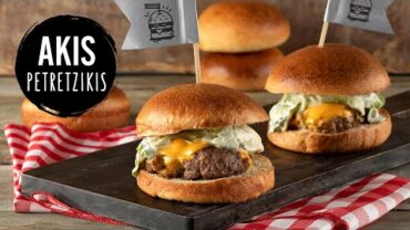 VIDEO: Lamb Burgers with Homemade Burger Buns| Akis Petretzikis