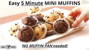 VIDEO: 5 Minute MINI MUFFIN BITES | *NO PAN needed!* | Back To School Recipe