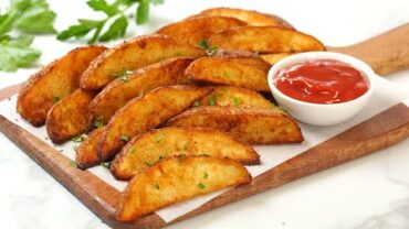 VIDEO: Crispy Potato Wedges | Perfect Oven Baked Snack, Side, or Appetizer!