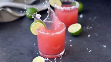 VIDEO: Watermelon Margarita Recipe (Tequila Cocktail)