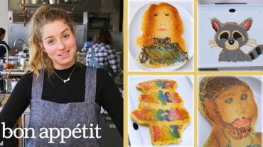 VIDEO: Pro Chef Tries Pancake Art for the First Time | Bon Appétit