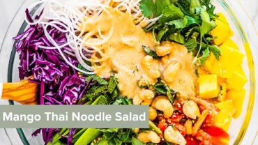 VIDEO: Mango Thai Noodle Salad with Sesame Ginger Dressing