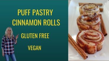 VIDEO: Easy Puff Pastry Cinnamon Rolls / Gluten Free / Vegan