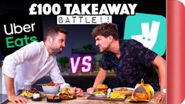 VIDEO: £100 UberEats and Deliveroo Takeaway Battle | Sorted Food