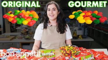 VIDEO: Pastry Chef Attempts To Make Gourmet Skittles | Gourmet Makes | Bon Appétit