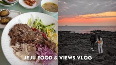VIDEO: 🇰🇷 Famous Jeju Black Pork Noodles and Butter Grilled Abalone [ What I Eat in a Day ]