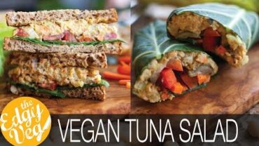 VIDEO: Vegan Chickpea Tuna Salad | Easy Healthy Lunch Ideas | Collab w/ Health Nut Nutrition | The Edgy Veg