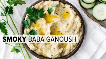 VIDEO: BABA GANOUSH | how to make baba ganoush (roasted eggplant dip)