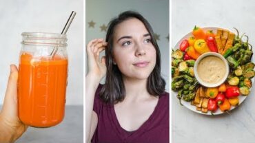 VIDEO: What I Eat in a Day + My Natural Makeup Routine (Vegan)