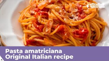 VIDEO: PASTA AMATRICIANA – Original Italian Recipe
