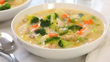 VIDEO: Creamy Chicken Soup with Vegetables | Hearty & Nutritious Fall Recipes