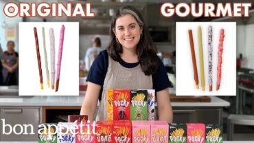 VIDEO: Pastry Chef Attempts to Make Gourmet Pocky | Gourmet Makes | Bon Appétit