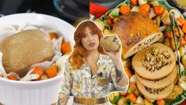 VIDEO: The Perfect Vegan Thanksgiving Roast | How to Make A CHEAP ROAST Taste EXPENSIVE
