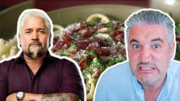 VIDEO: Italian Chef Reacts to SPAGHETTI alla CARBONARA by Guy Fieri