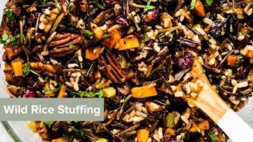 VIDEO: Wild Rice Stuffing with Cranberries, Pecans, and Sweet Potatoes