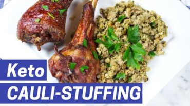 VIDEO: EASY LOW CARB CAULIFLOWER STUFFING
