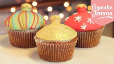 VIDEO: Christmas Bauble Cupcakes | Cupcake Jemma