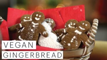 VIDEO: Vegan Gingerbread Men Cookies Recipe (Christmas Cookie Collaboration) | The Edgy Veg