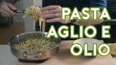VIDEO: Binging with Babish: Pasta Aglio e Olio from “Chef”