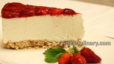 VIDEO: No Bake Strawberry CheeseCake Recipe – Easy Ricotta Cake