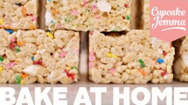 VIDEO: Bake at Home | Rice Krispie Squares | Cupcake Jemma