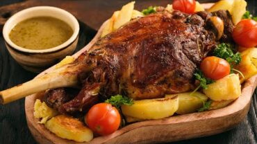 VIDEO: Greek Style Roast Leg of Lamb (Perfect for your Easter Table!!)