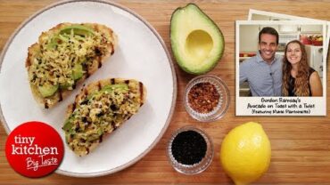 VIDEO: Gordon Ramsay’s Avocado on Toast with a Twist (feat. Marie Plantoinette) // Tiny Kitchen Big Taste