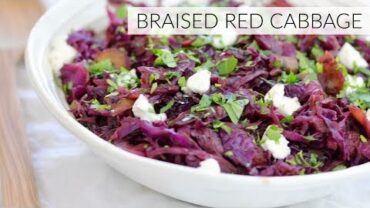 VIDEO: BRAISED RED CABBAGE | easy healthy side dish