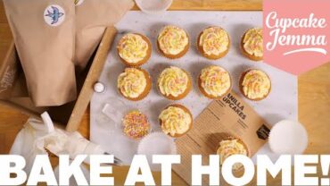VIDEO: Stuck at Home? Bake these Vanilla Cupcakes Right Now! | Baking Kit | Cupcake Jemma