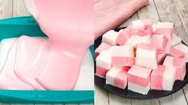 VIDEO: Easy homemade pink marshmallows: how to make them beautiful and super soft!