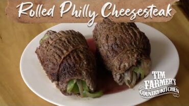 VIDEO: ROLLED Philly cheesesteak | Cowboy Cooking – Flank Steak Philly Cheesesteak