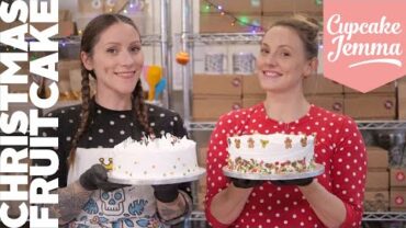 VIDEO: Christmas Cake Pt 2 With Jemma and Sally: Marzipan & Decoration | Cupcake Jemma
