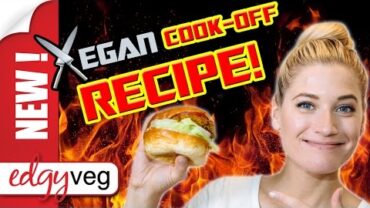VIDEO: Vegan Recipe: Squash Burgers -Vegan Cook Off Challenge | The Edgy Veg
