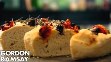VIDEO: Olive, Rosemary and Tomato Focaccia | Gordon Ramsay