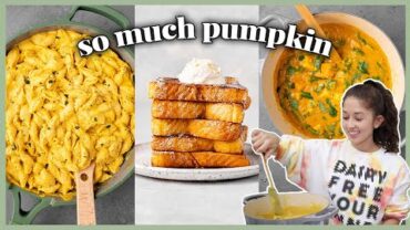 VIDEO: Eating Pumpkin Recipes for Every Meal of The Day 🎃 (Vegan)