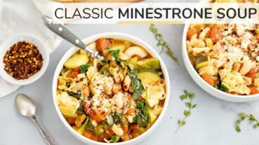 VIDEO: MINESTRONE SOUP RECIPE | easy vegetable soup
