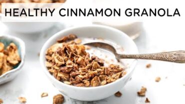 VIDEO: The Best HEALTHY GRANOLA with Apples & Cinnamon | GF & VEGAN