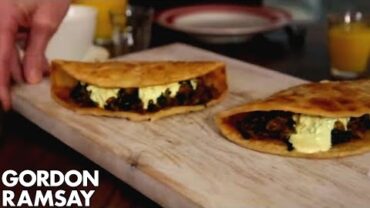 VIDEO: Indian Spiced Egg & Spinach Wrap | Gordon Ramsay
