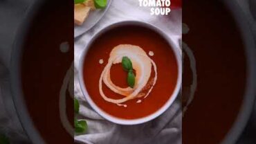 VIDEO: Quick and Easy Tomato Soup Recipe #shorts