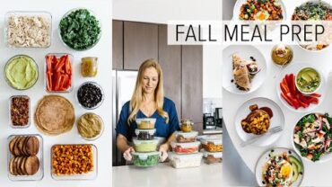 VIDEO: MEAL PREP for FALL | healthy recipes + PDF guide