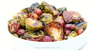 VIDEO: Roasted Brussels Sprouts + Grapes – A Thanksgiving Recipe