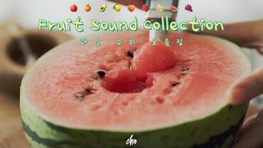 VIDEO: [Cooking ASMR] 🥑🍉🍇 좋은 과일 소리 모음집~*🍓🍑🍋 (Fruit Sound Collection)/REAL SOUND : 초의 데일리쿡