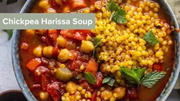 VIDEO: Chickpea Harissa Soup #shorts